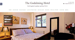 Desktop Screenshot of godalminghotel.co.uk