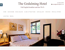 Tablet Screenshot of godalminghotel.co.uk